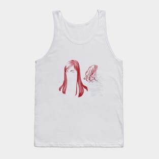 Red Hair Girls Tank Top